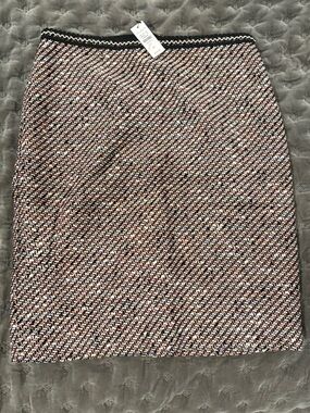 Talbots Pink Multi-Color Tweed Pencil Skirt NWT